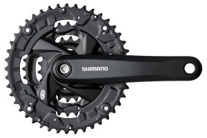 Pedalier Shimano FC-M371-L 48/36/26T 175mm 9v fara protectie
