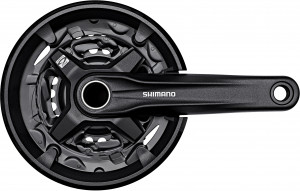 Pedalier Shimano FC-MT210-3 9v brat 170 mm 40x30x22T CG fara BB negru