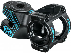 Pipa REVERSE Black-ONE D-2 50mm 31,8 & 35mm black/sky blue inkl. Top Cap, Schraube, Kralle