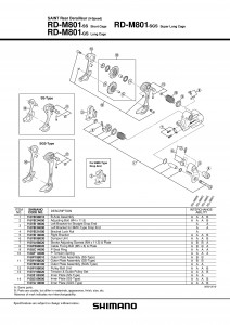 Piulita pentru montura schimbator Shimano RD-M800