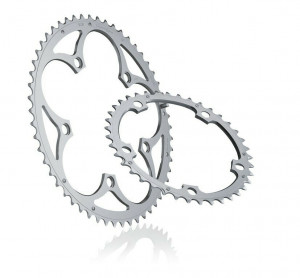 Placa pedalier Miche Supertype BCD 135CA OUTSIDE 46T, argintiu 9/10V, Campagnolo