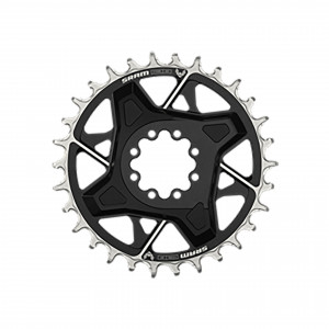 Placa pedalier Sram T-type,12s., X0 Eagle, D1 34 TEETH, ALUM., DM 3MM OFFSET, BLACK