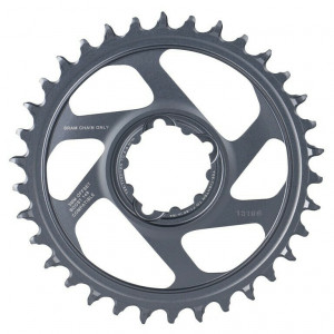 Placa pedalier Sram X-Sync2 Eagle Boost 34T, gri, aluminiu, offset 3mm, DM, 12V