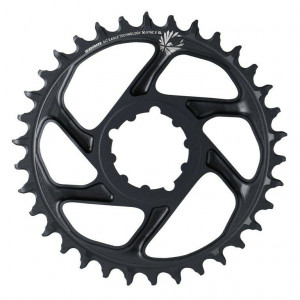 Placa pedalier Sram X-Sync2 SL Eagle Boost 34T, gri, aluminiu, offset 3mm, DM, 12V