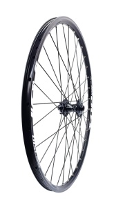 Roata fata, Remerx Top Disc, 584x19, (650B), 27,5x19, dubla, simplu capsata, neagra, 32 spite Sapim Leader negre, butuc alu Fastace DA207F rulmenti, negru, ax M15x100mm (non-boost)
