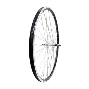 Roata spate Remerx Dragon 650B 27.5x19 dubla, simplu capsata, neagra, valva Av, 36 spite Sapim zinc, butuc alu Sunrace HBM45R7A pe filet, argintiu , ax cu piulite