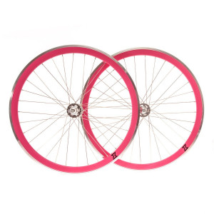 Set roti single speed/fixie 700x32H-40 mm SXT roz