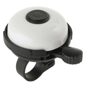 Sonerie aluminiu M-Wave Rotary Action 53 mm alba