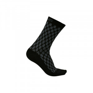 Sosete Castelli Sfida 13, de dama, Negru/Antracit
