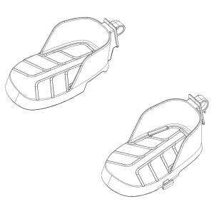 Suport Picioare Stanga + Dreapta Thule Ridealong Lite, Negru
