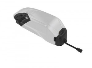 Suport pt. baterie Shimano STEPS BM-E8016, fara butucul cu cheie, cablu pt. baterie 600mm, negru