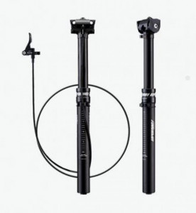 Tija sa Funn Updown 30,9/422mm/125mm cursa /cablu exterior incl maneta negru anodizat