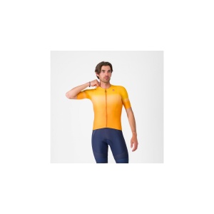 Tricou cu maneca scurta Castelli UPF, pentru barbati, portocaliu aprins