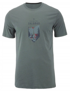 Tricou drumetie Salomon X Alp Graphic SS Tee urban chic barbati