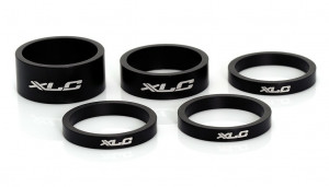 XLC A-head spacer set AS-A02 3x5, 1x10, 1x15mm, 1", black