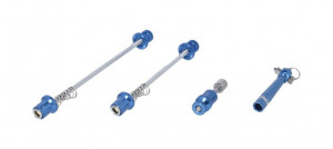XLC quick release set QR-L08 blue, including securelock