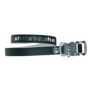Zefal Christophe 516 Curele Pedale Piele Negru 370mm Pereche