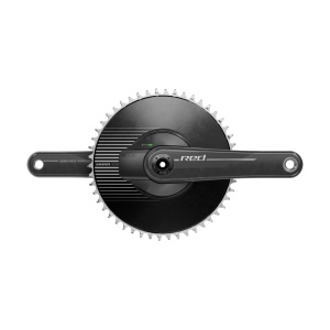 Angrenaj pedalier SRAM Quarq RED 1 E1 Aero, brat 175 mm, chainline 45.0 mm, DUB, 1x, Direct Mount, carbon, 12 viteze, senzor putere integrat