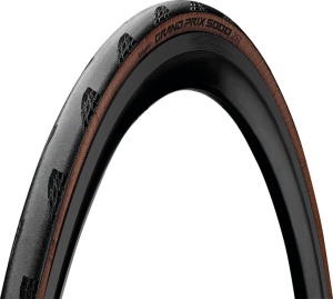 Anvelopa pliabila CONTINENTAL Grand Prix 5000, 28" 700x25C, 25-622, Skin, Negru/Transparent