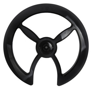 Aparatoare plastic angrenaj (42/44) montare universala+ adaptor pentru angrenaj Hollowtech neagra