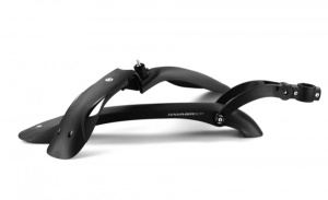 Aparatori Simpla Hammer 1, SDE, 24'-29' ptr.bicicleta cu suspensie, negre/alb reflectorizant, B205