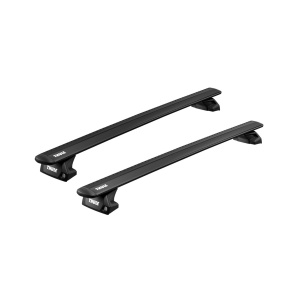 Bare transversale Thule Evo Flush Rail Wingbar Evo Black pentru VOLVO XC40 5 usi SUV, model 2018 - prezent, Sistem cu prindere pe bare longitudinale integrate