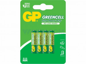 Baterie zinc carbon GP R3 (AAA) 4 buc/blister