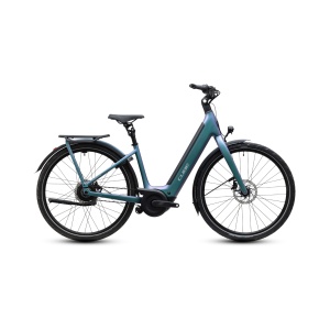 Bicicleta Electrica Cube Supreme, Hybrid C:62 Deluxe SLX 600 Easy Entry, Polarlight Grey 2027 - 28"