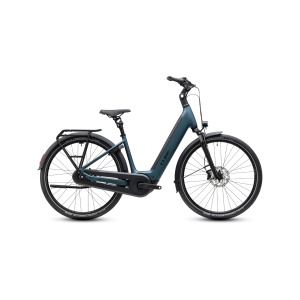 Bicicleta Electrica Cube Supreme, RT Hybrid Comfort Ex 600 Easy Entry, Royalgreen Black 2027 - 26"/28"