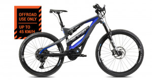 Bicicleta electrica GREYP G6.5 Offroad, negru/albastru - 27,5" - 29" / 45 km/h