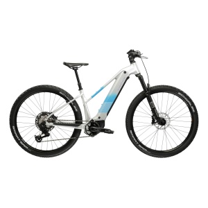Bicicleta electrica Kross Influx Hyb 5.0 800 29" argintiu/albastru lucios