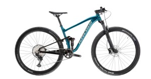 Bicicleta Full Suspension Kross Earth 2.0, Turquoise Black, 2023