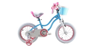 Bicicleta Royal Baby Star Girl , Albastru - 12"