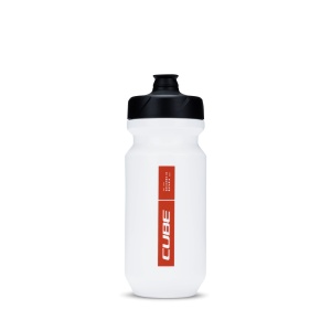 Bidon CUBE Bottle Flow 500, Alb/Rosu
