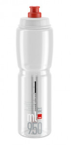 Bidon Elite Jet 950ml, transparent/red