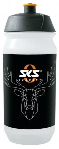 Bidon SKS 500 ml, transparent, SKS motive"Hirsch"