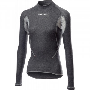 Bluza de corp cu maneca lunga Castelli Flanders 2W Warm de dama gri