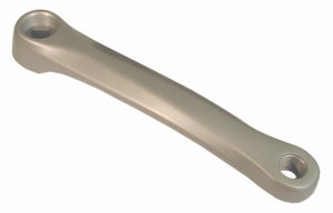 Brat pedalier pe stanga, 170 mm, alu, siber