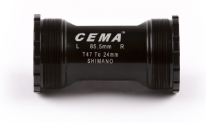 Butuc pedalier CEMA T47 TREK, Stainless Steel, Shimano, 24 mm