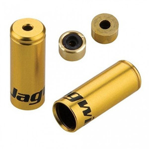 Cap bowden schimbator cu garnitura Jagwire (BOT112OJ) alu auriu diametru 4,5mm