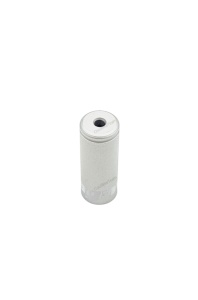 Cap Camasa / Bowden Schimbator (deraior), Jagwire (CHA077) cu garnitura, argintiu, aluminiu, D: 4.5mm, OEM
