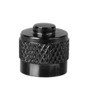 Cap valva M-Wave Aluminiu Negru Anodizat-AV