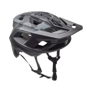 Cască MTB Fox Speedframe Camo, MIPS, negru camuflaj, Tehnologie MIPS, Vizor ajustabil,Ventilație optimizata