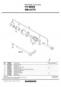 Caseta Shimano FH-M988