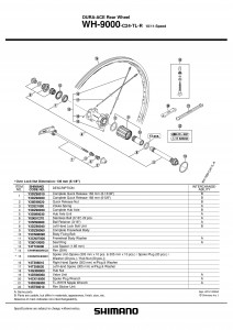 Caseta Shimano WH-9000 Complet