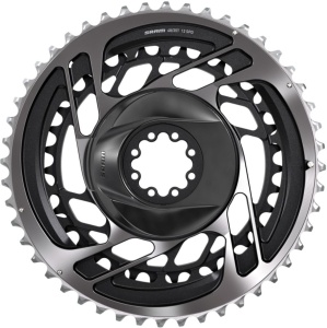 Foaie angrenaj SRAM X-Sync Road, 50-37T, BCD 107 mm, aluminiu, pentru 12 viteze, gri