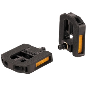 Folding pedal Ergotec EP-F black, 9/16", 100x102mm, w. reflectors