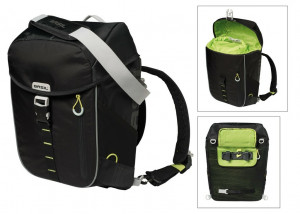 Geanta bicicleta Basil Miles black lime ,waterproof, 17 Ltr.