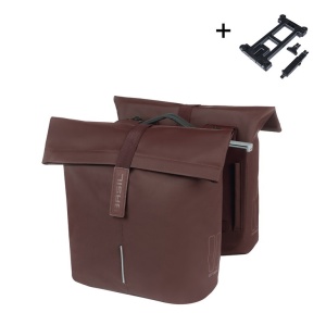 Geanta dubla BASIL City MIK, 28-32L, Roasted Brown