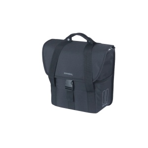 Geanta Laterala Basil Go Solid Negru, 14x28x31cm, 16 l